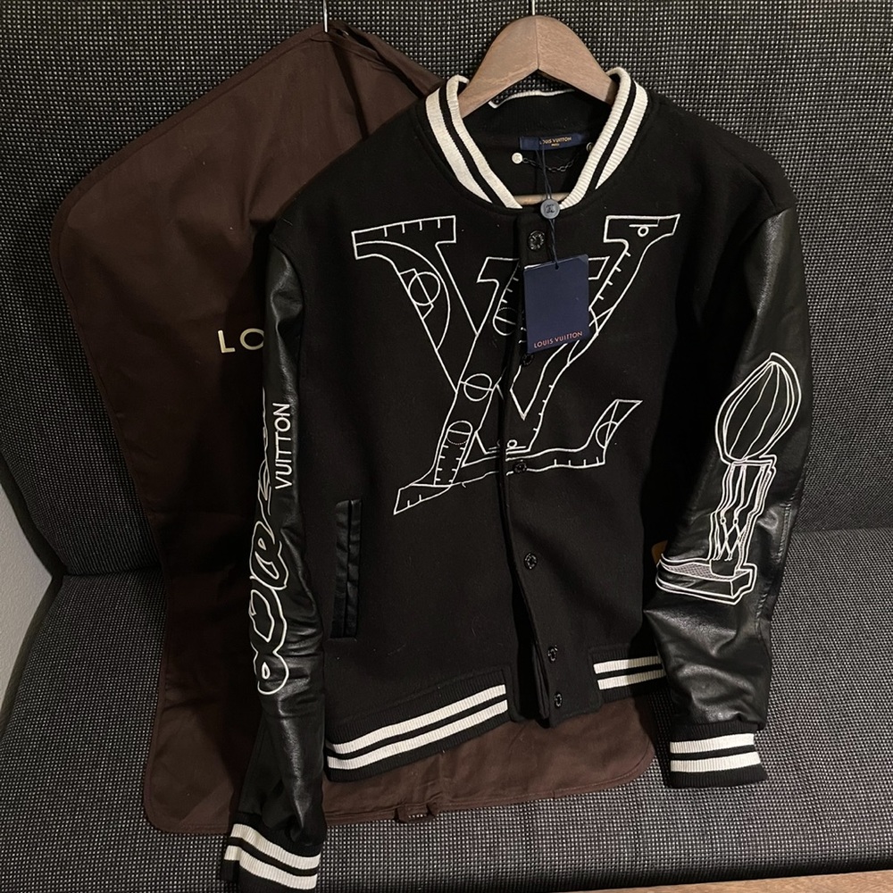 LVXNBA LEATHER BASKETBALL JACKET  - 1A8WUA